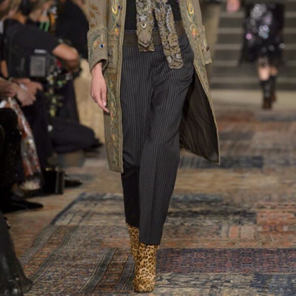 Ralph Lauren Fall Runway Collection Made in Italy Cayla Leopard Haircalf Boot - Picture 6 of 16